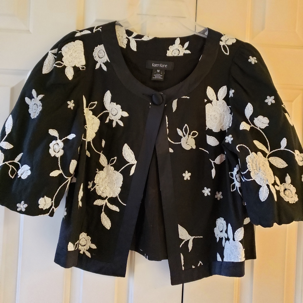 Stylish embroidered Jacket gently worn.
